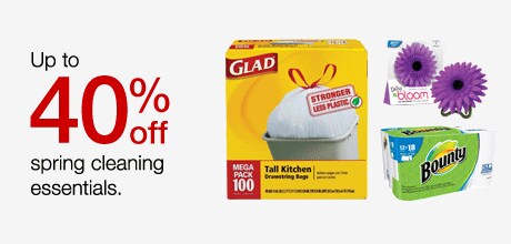 Save up to 40% off spring cleaning essentials.