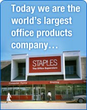 Staples is the world's largest office products company