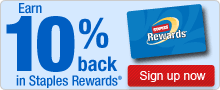 Save 10% with Staples Rewards