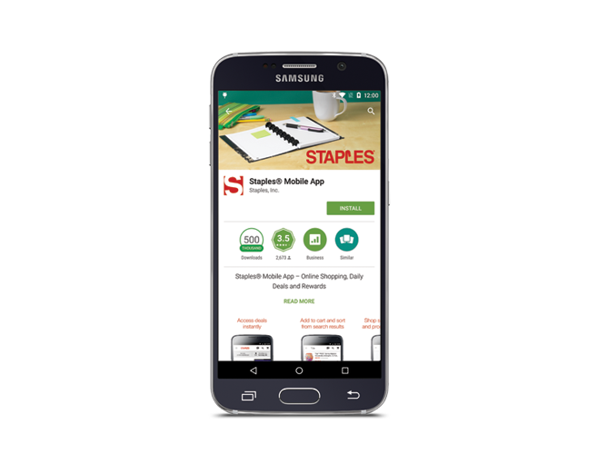 Staples Mobile App for iPhone or Android
