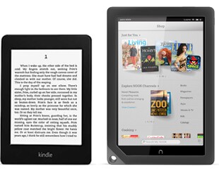 Kindle eReader and NOOK Tablet