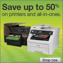 Save up to 50% on printers and all-in-ones