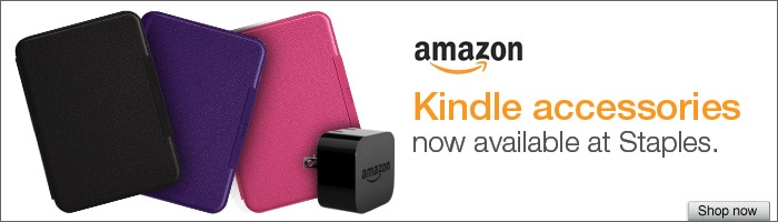 Kindle accessories now available at Staples.