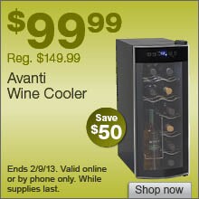 Deal on Avanti Wine Cooler – Save $50