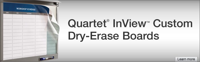 Quartet InView Custom Dry Erase Boards