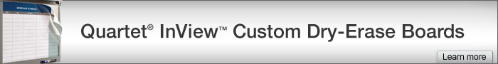Quartet InView Customizable Dry-Erase Boards