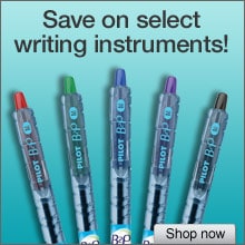Save on select writing instruments!
