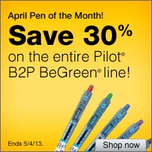 April Pen of the Month - Pilot B2P