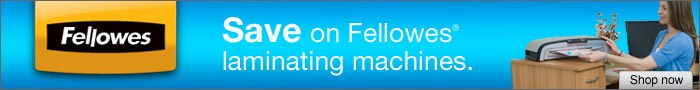 Save on Fellowes Laminating Machines and Supplies