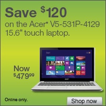 Save $100 on the Acer V5-531P-4129 15.6