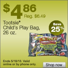 Deal on Tootsie Child’s Play Candy, 26 oz. Bag – Save 25%