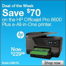 Deal of the week. Save up to $70 on the HP Officejet Pro 8600 Plus e-All-in-One Printer