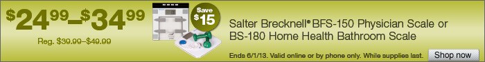 Deal on select Salter Brecknell Scales – Save $15