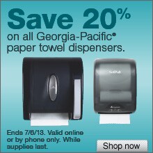 Deal on Georgia-Pacific Paper Towel Dispensers – Save 20%