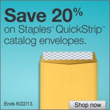 Save 20% on QuickStrip Catalog Envelopes