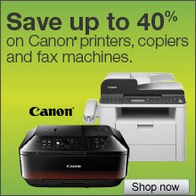 Save up to 40% on Canon, copiers and fax machines