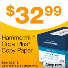 $32.99 Hammermill Copy Plus Copy Paper
