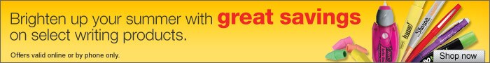 Save on select Writing Instruments!