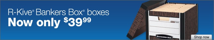 $25 off R-KIVE Bankers Boxes