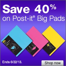 40% Off Post-it Big Pads