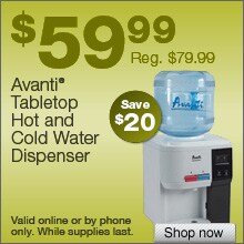 Deal on Avanti Tabletop Hot and Cold Water Dispenser – Save $20