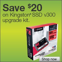 Save $20 on Kingston SSD v300 Upgrade Kit