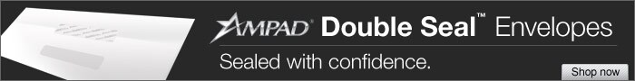 New at Staples Ampad Double Seal Envelopes