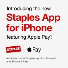 Download the new Staples iOS app featuring Apple pay.