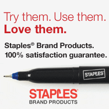 Staples Brand Products - 100% satisfaction guaranteed.