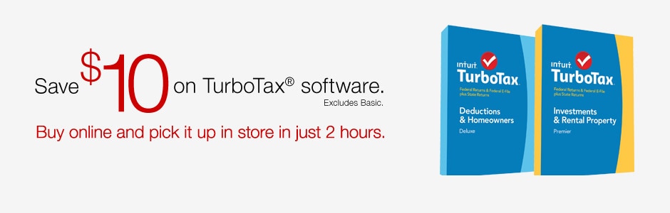 Save $10 on TurboTax software.