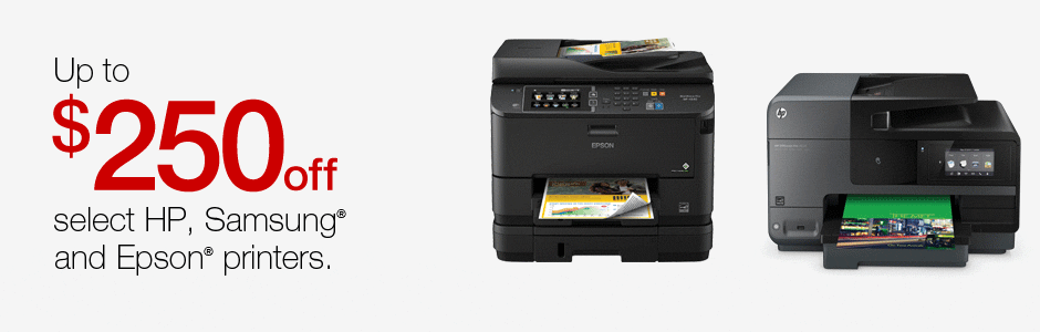 Up to $250 off select laptops and desktops.