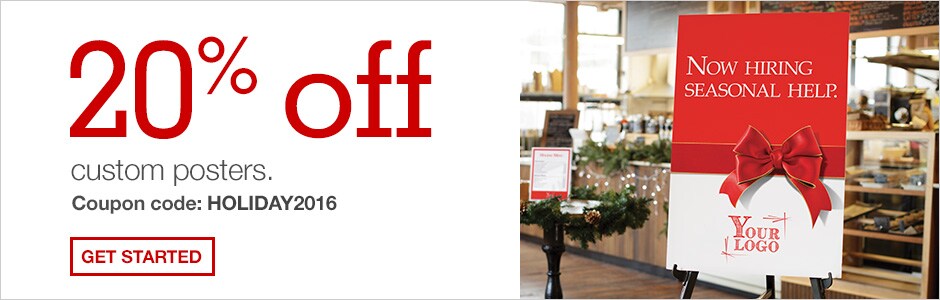 20% off on Custom Posters