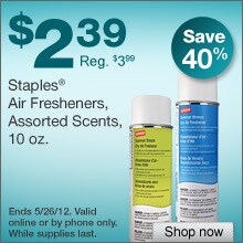 Staples Air Fresheners