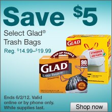 Glad Outdoor and Kitchen Trash Bags