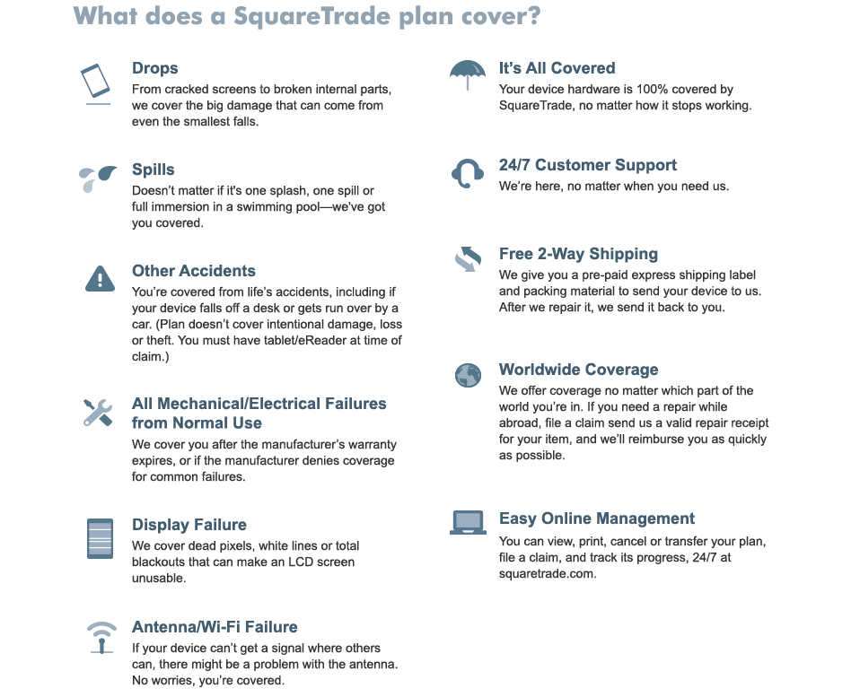 SquareTrade™ Tablet/eReader Protection Plans