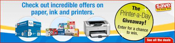 Check out incredible offers on paper ink and printers.