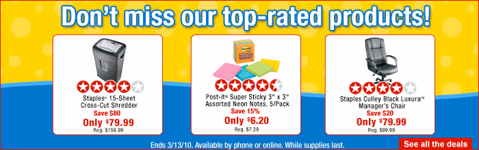 Don't miss our top rated products event.