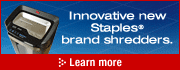 Staples Shredders Center