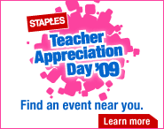 Staple Teacher Appreciation Day 2009. Find an event near you.