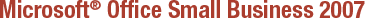 Microsoft Office Small Business 2007