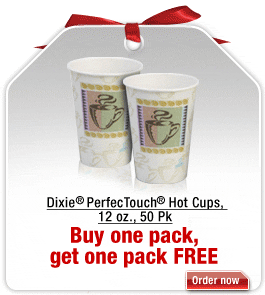 Save on Dixie® PerfecTouch® Hot Cups, 12 oz., 50/pk. Click here for pricing details.