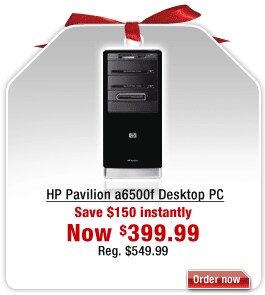 Save on HP Pavilion a6500f Desktop PC. Click here for details.