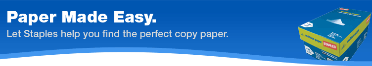 Paper Made Easy. Let Staples help you find the perfect copy paper.