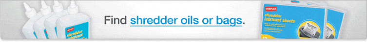 Find Shredder oils or bags.