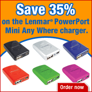 Save 35% on the Lenmar PowerPort Mini Any Where Charger