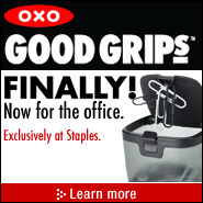 OXO Good Grips  Finally for the office.  Exclusively at Staples.