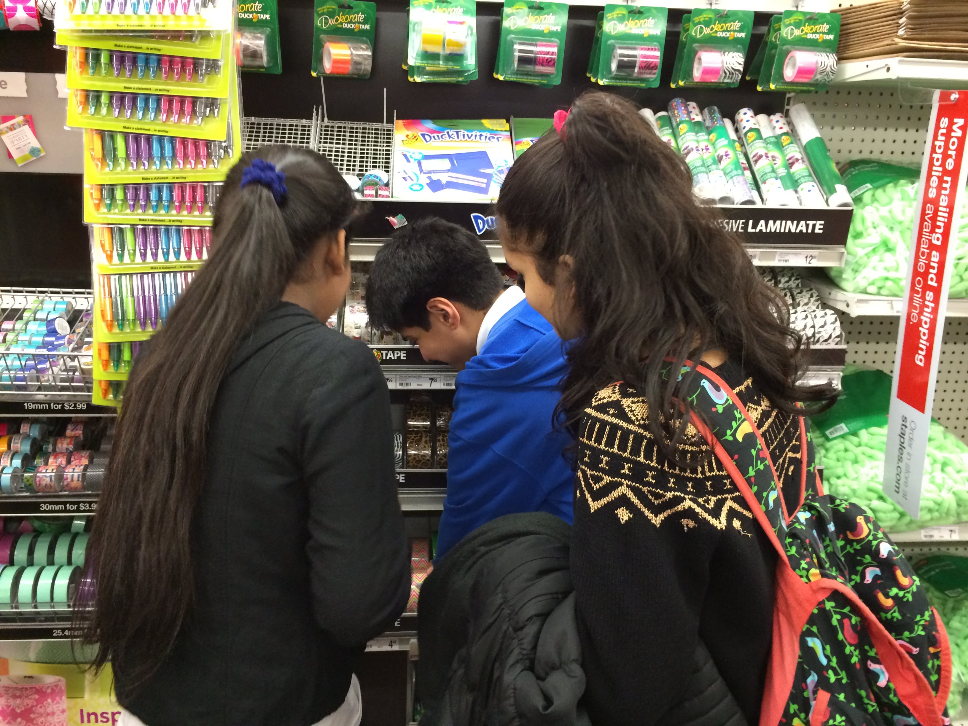 Every student went to a Staples® store to examine product construction