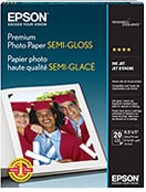 Epson Premium Photo Paper, Semigloss