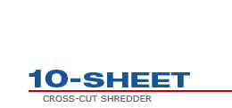 10-Sheet Cross-Cut Shredder
