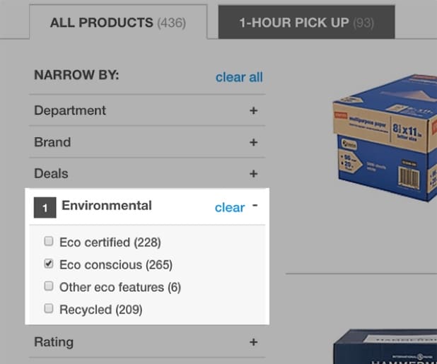 Staples third-party environmental standards